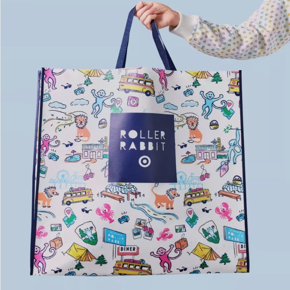 Roller Rabbit Multicolor Graphic Tote